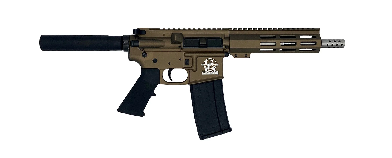 Great Lakes GLFA AR-15 Pistol, Stainless, Bronze, 30-Round