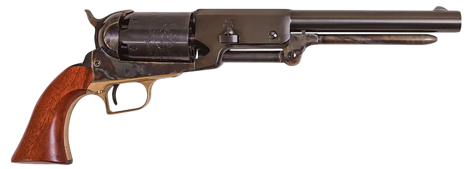 Cimarron 1847 Walker Dragoon CA020 .44 caliber 9 inch blued engraved cylinder walnut grip