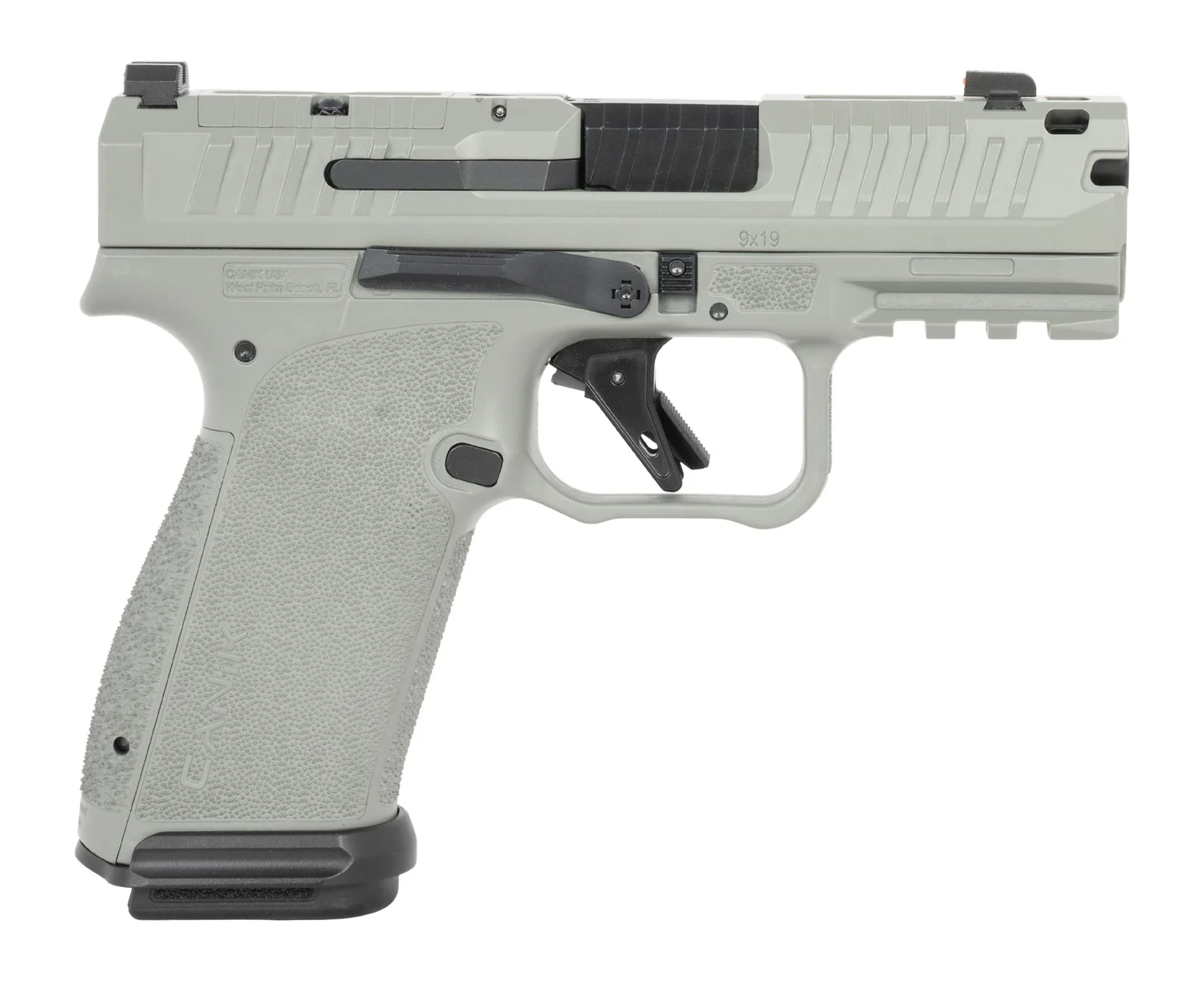 Canik Mete MC9 Prime 9mm pistol with 3.64 inch compensated barrel and optic-ready serrated slide