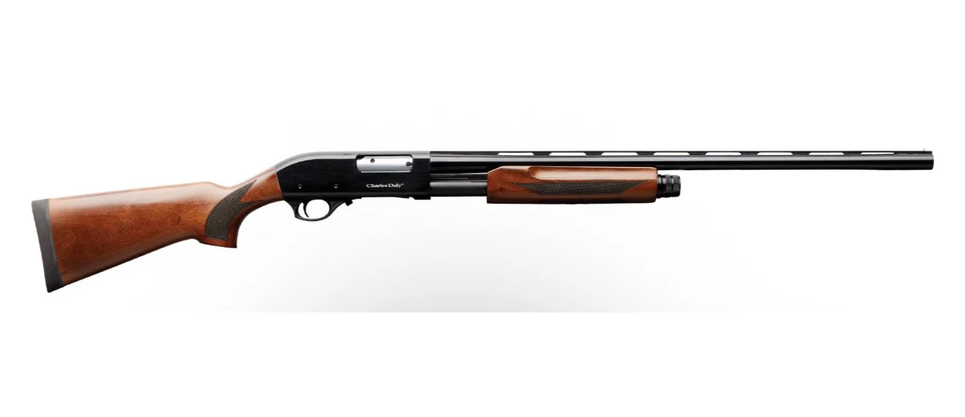 Charles Daly 301 Field Compact 20ga pump shotgun with 22 inch vent rib barrel and walnut stock