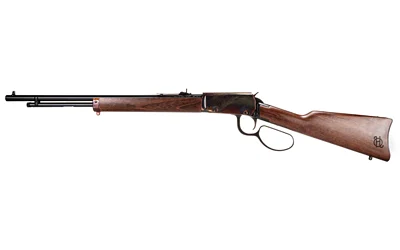 Heritage Arms Settler .22 LR 20-inch lever-action rifle with case-hardened receiver and light stained hardwood stock