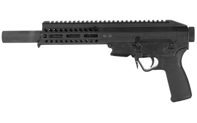 POF Rebel .22 LR pistol in black with monolithic M-LOK upper and 10-round magazine