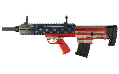 Tokarev TBP 12 AF 12ga 18.5in American Flag bullpup shotgun side view