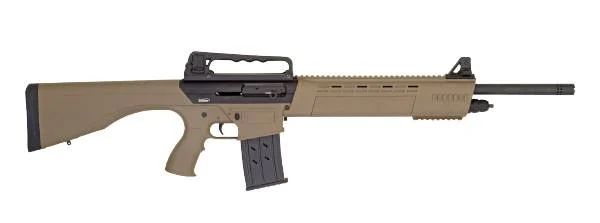 TriStar KRX Tactical 12 Gauge 20in FDE semi-auto shotgun with two 5-round magazines