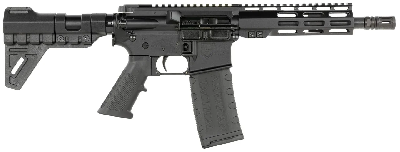 American Tactical ATI Milsport 5.56 NATO 7.5in AR pistol with blade-style rear brace