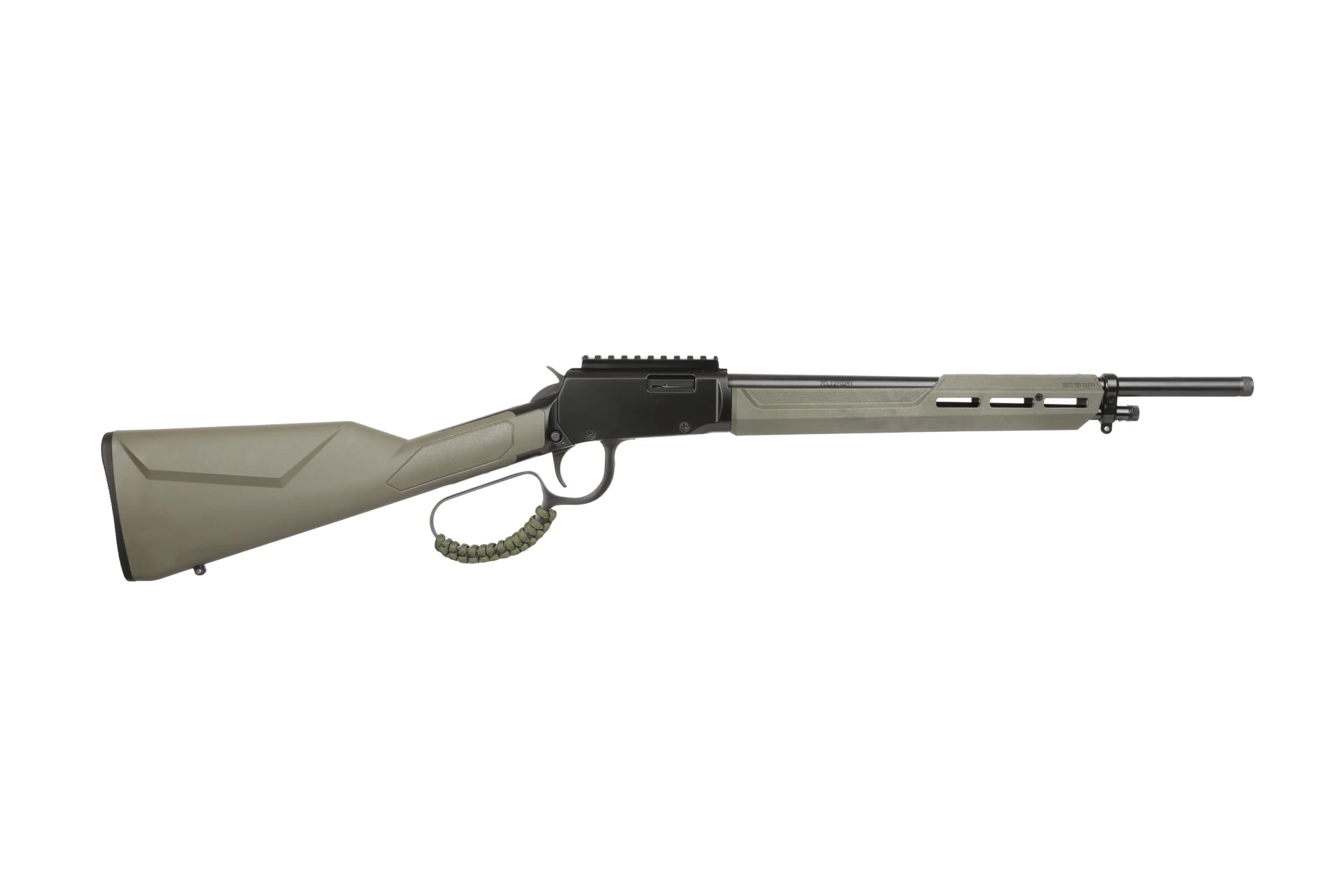 Rossi Rio Bravo .22 LR lever-action rifle, 16.5in threaded barrel, OD green synthetic stock