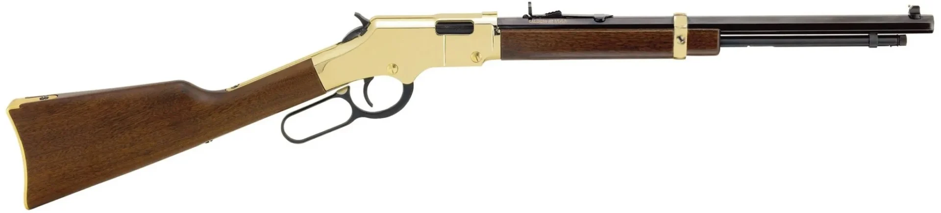 Henry Golden Boy Youth .22 LR lever-action rifle with walnut stock and Brasslite receiver