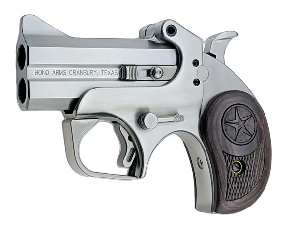 Bond Arms Texas Defender .45 Colt/.410 3in stainless derringer with rosewood grips
